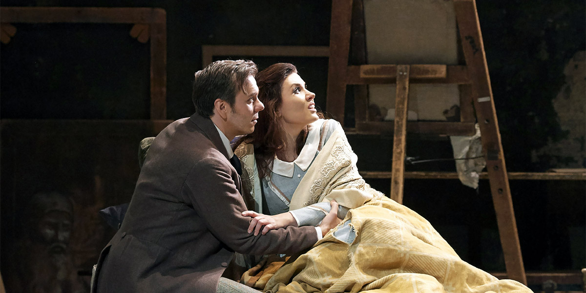 »La bohème«, 4. Akt: Marina Rebeka (Mimì) und Benjamin Bernheim (Rodolfo) © Wiener Staatsoper/Michael Pöhn