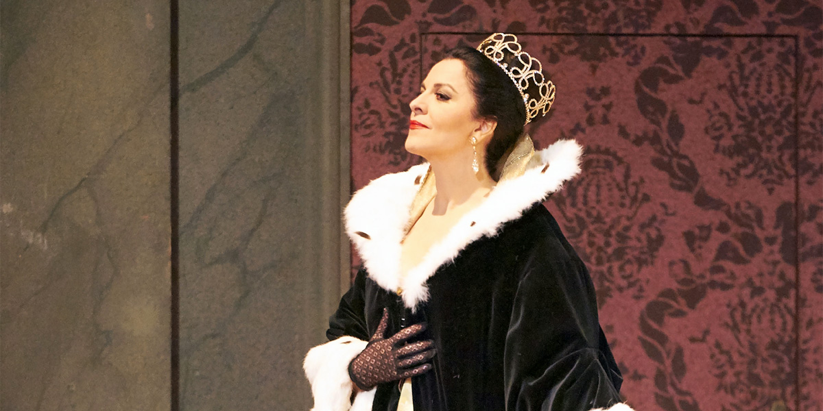 »Tosca«, 2. Akt: Angela Gheorghiu als Floria Tosca im Palazzo Farnese © Wiener Staatsoper GmbH/Michael Pöhn