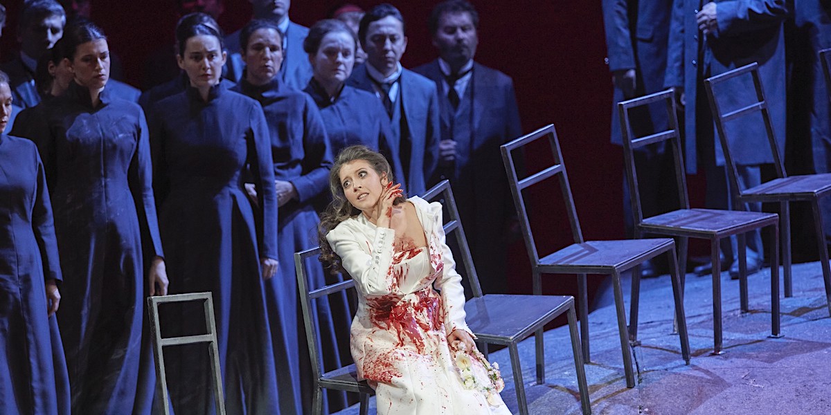 » Lucia di Lammermoor «, 3. Teil: Lisette Oropesa bei ihrem Rollen-Debut als Lucia an der Wiener Staatsoper © Wiener Staatsoper GmbH/Michael Pöhn