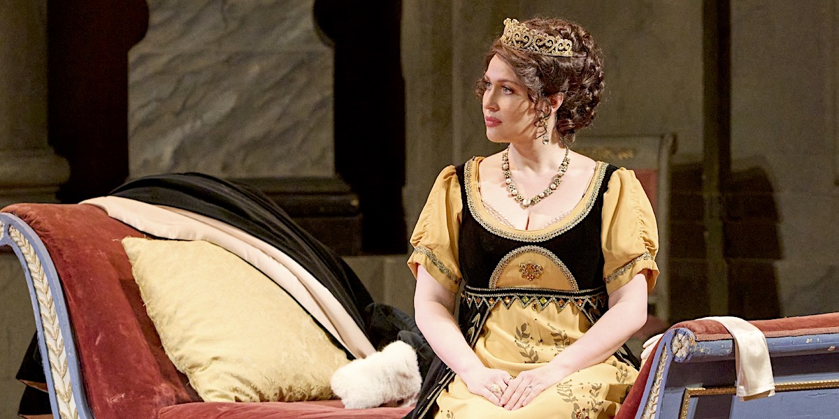 » Tosca «, 2. Akt: Elena Stikhina als Floria Tosca, Roms gefeierste Sängerin im Jahr 1800 © Wiener Staatsoper GmbH/Michael Pöhn
