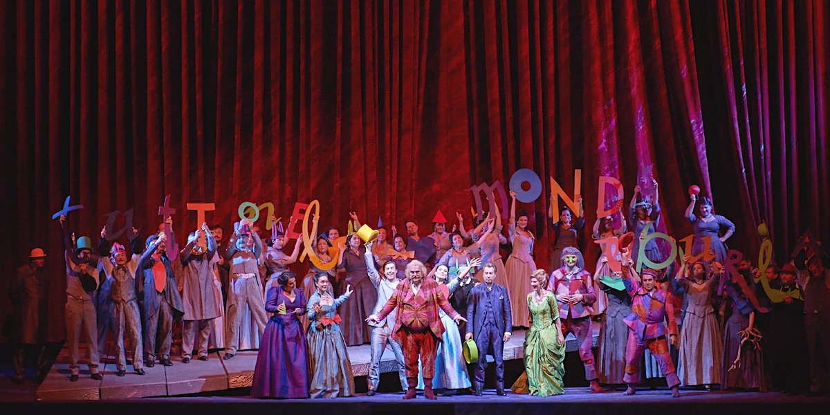 » Falstaff «, 3. Akt: <q lang="it"><em>Tutto nel mondo è burla</em></q> © Wiener Staatsoper GmbH/Michael Pöhn