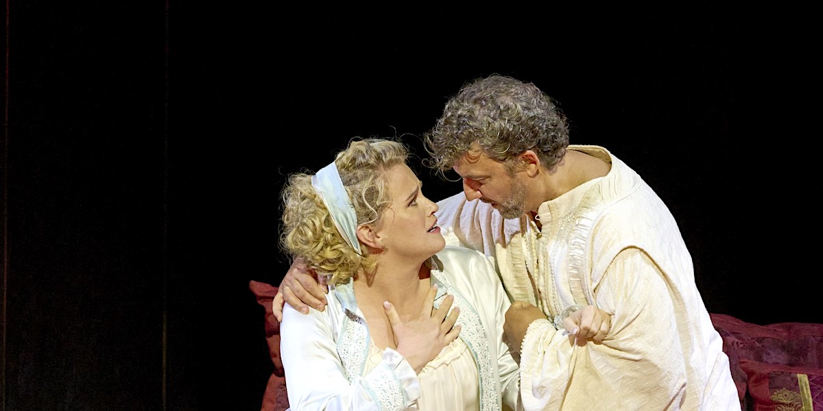 » Otello «, 4. Akt: Rachel WIllis-Sørensen (Desdemona) und Jonas Kaufmann (Otello) © Wiener Staatsoper GmbH/Michael Pöhn