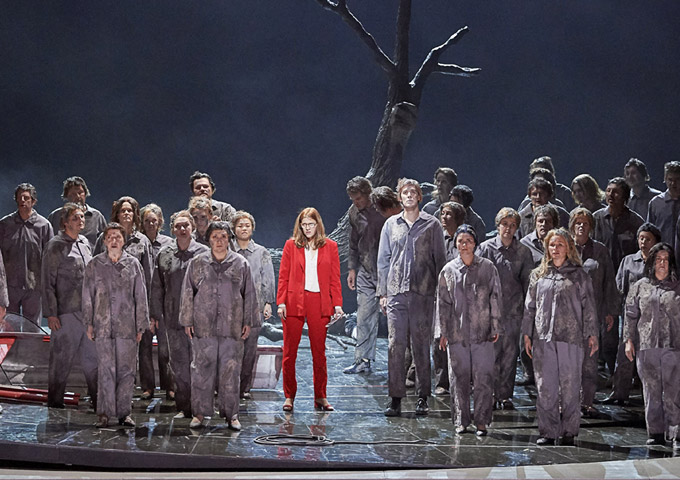 »Die Weiden«: Rachel Frenkel als Lea, eine junge Philosophin © Wiener Staatsoper GmbH/Michael Pöhn