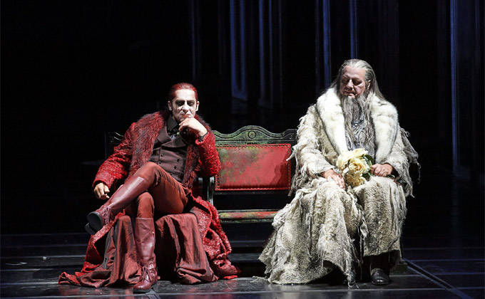 »Der Freischütz«, 3. Akt: Hans Peter Kammerer (Samiel) und Albert Dohmen (Ein Eremit) © Wiener Staatsoper GmbH/Michael Pöhn